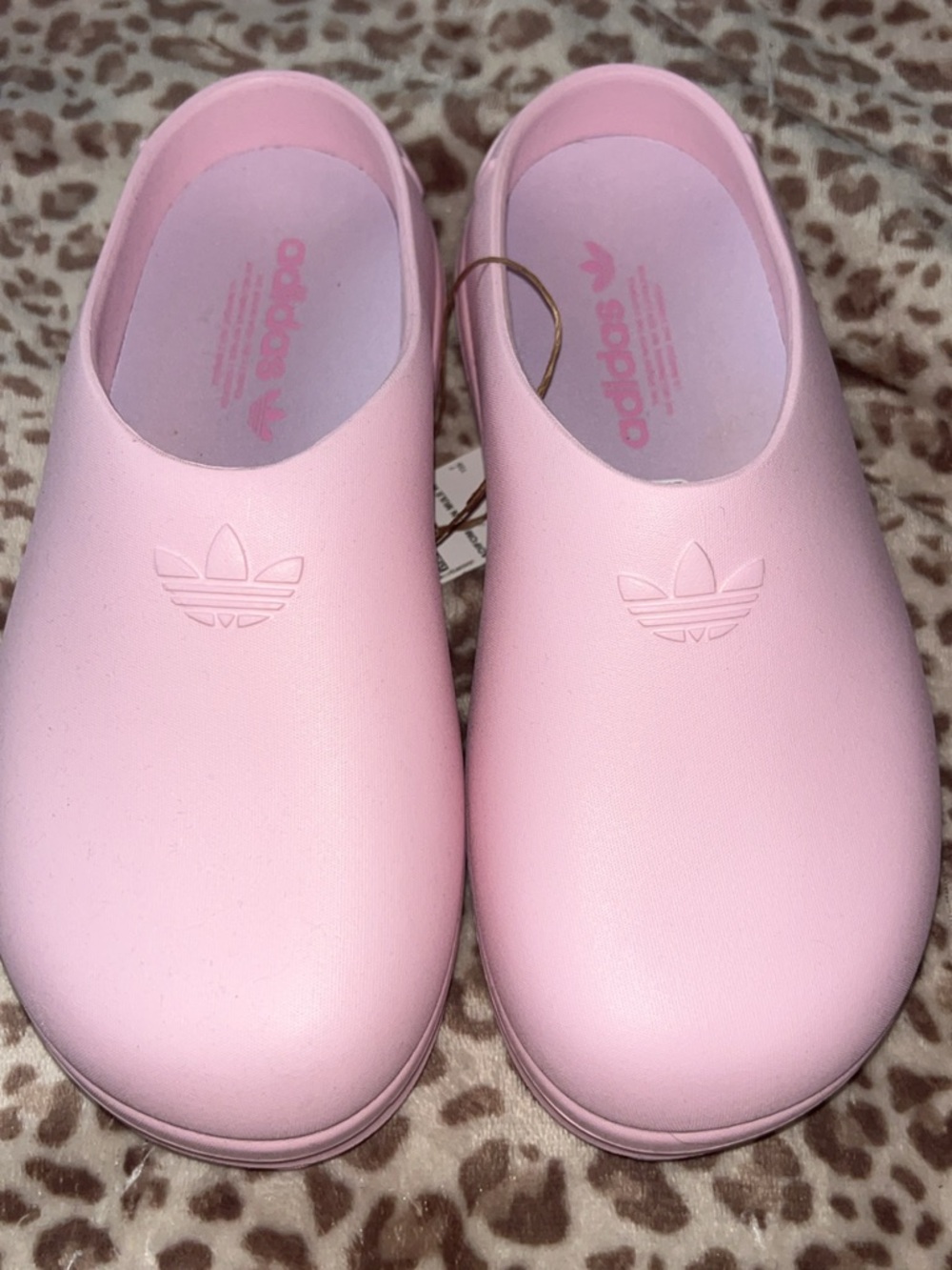 adidas Light Pink Slip-On Clogs